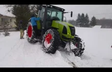 Zima 2019 na wesoło - Kulig - Claas 657 ares Podkarpackie...