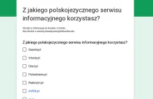 Z jakiego polskojezycznego serwisu informacyjnego korzystasz? - ANKIETA