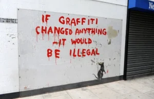 Banksy w pleksiglasie