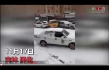 Nagły atak zimy w Chinach wygląda tak
