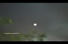 UFO/Piorun kulisty sfilmowany nad lasem w Hiszpańskim Cadiz