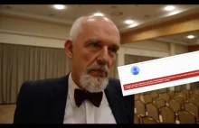 YouTube usunął konto z wystąpieniami Janusza Korwin-Mikke w EU