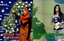 Porównajcie pogodynki: "europejska" Szwecja i muzułmański Irak (WIDEO)