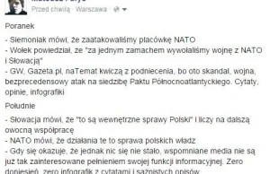 O błazenadzie mediów i polityków PO ws. nocnego "ataku" na placówkę NATO