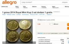 Kolekcjonerzy: 1 grosz z Royal Mint jest warty złotówkę. Groszowy absurd...