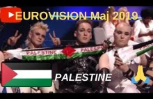 Ogloszenie punktow i miejsca zdobytego przez Islandie + Flaga Palestyny