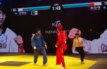 Tekken w rzeczywistości - mecze taekwondo z paskami "życia".