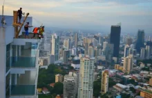 Najdłuższa tyrolka w terenie miejskim Panama City <video>