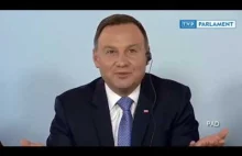 Prezydent Andrzej Duda masakruje imigrantów i Unię Europejską