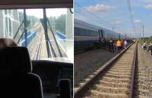 Skradziono 300 metrów trakcji. Pendolino ma pękniętą szybę, ewakuowano pasażerów