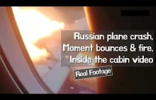 Nowe nagrania momentu lądowania i katastrofy na lotnisku w Moskwie
