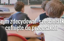 Sejm głosami PiS-u cofnął sześciolatki do przedszkoli