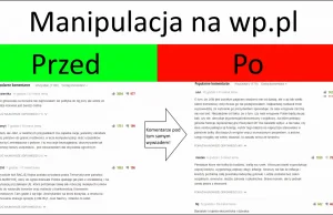 Manipulacja komentarzami na wp.pl