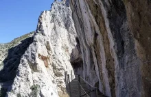 El Caminito del Rey - niebezpieczna górska ścieżka koło El Chorro w Hiszpanii