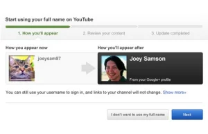 YouTube zachęca do używania prawdziwych imion i nazwisk!