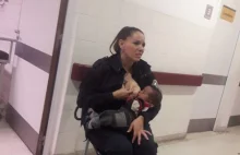 Argentyna - policjantka na służbie nakarmiła niedożywione niemowlę.
