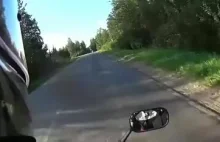 Straszny wypadek motocyklowy - slow mo