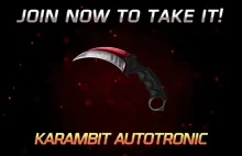 Get 1$ free to win CS:GO ★ skins!