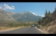 Przejażdżka wybrzeżem i górami Albanii.