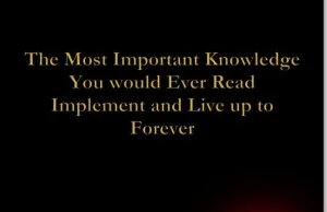 The Most Important Knowledge You would Ever Read Imple PDF|MP3#