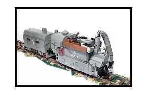 Pociąg Pancerny PP-2 "Śmiały" z klocków LEGO