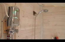 Samodzielnie zbudowany prysznic przepływowy