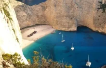 Niezwykła grecka plaża w zatoce