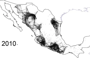 Mapy rozprzestrzeniania się meksykańskiej przemocy narkotykowej