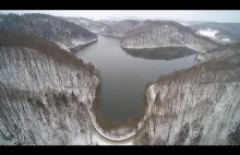 Jezioro Bystrzyckie zimową porą