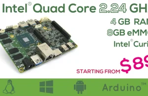 UDOO X86: SBC oparty na x86. 4GB ramu, SATA,USB3, 8GB eMMC 89$