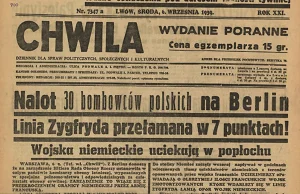 Kłamstwa i manipulacje europejskich mediów w 1939 roku