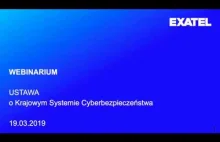 Webinarium o Krajowym Systemie Cyberbezpieczeństwa