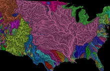 Największe rzeki i ich dorzecza na świetnych wizualizacjach