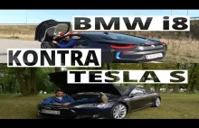 Tesla S kontra BMW i8. Elektryk czy hybryda?