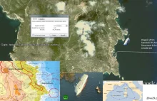 Porównanie statku Costa Concordia i portu - lokalizacja wypadku