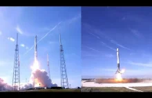 Udany start i lądowanie rakiety Falcon 9 z 15 XII 2017. Pięknie się ogląda
