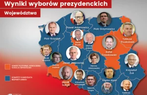 PiS nie poradził sobie w miastach wojewódzkich. Mapa klęski partii rządzącej