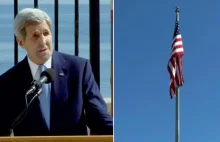 Po 54 latach flaga USA wróciła na maszt. Kerry: Obama i Castro podjęli...