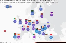 Tylko 68 proc. Polaków myje ręce po wizycie w toalecie [Infografika]