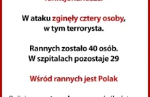 Atak w Londynie. Policja podała nazwisko zamachowca z Londynu