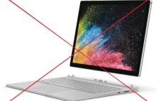 Microsoft nie chce uznać mi gwarancji jednorazowego laptopa surface book.