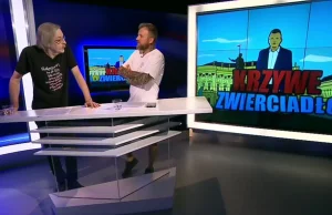 Prowadzący w Superstacji o uczestnikach marszu PW44 - "Zwierzęta"