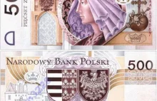 Kopia banknotu z 1994 r. o nominale 500 zł