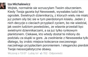 Była koleżanka o sk***** i ch*** Maziarskim