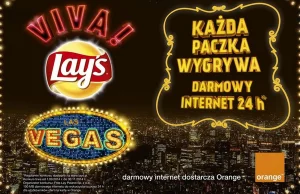 Darmowe 100MB internetu mobilnego w Orange w paczce chipsów Lay's