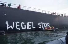 Aktywiści Greenpeace blokują transport węgla do Polski