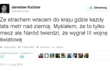 Kuźniar wrócił i stęka, że Polacy świętują wygraną z Niemcami