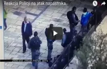 Reakcja Policji na atak nożem. 30 sekund i po chłopie.