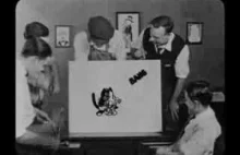 Pierwsze połączenie animacji z aktorem - Disney'a rok 1923
