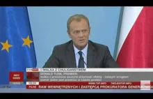 Tusk walczy z chuligaństwem KOD